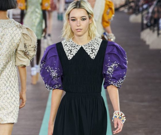 Бывшая девушка Джейдена Смита Сара Снайдер на показе Miu Miu