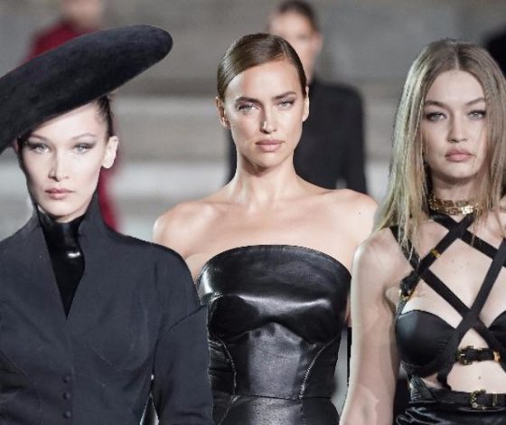 Королевы подиума! Ирина Шейк и сестры Хадид на показе во Флоренции