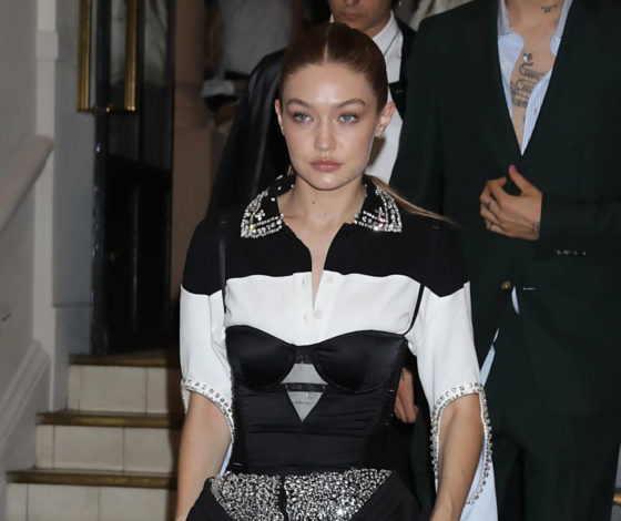 Джиджи Хадид, Кайя Гербер и Марион Котийяр на вечеринке Vogue в Париже