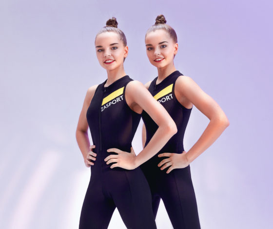 Чемпионки мира по художественной гимнастике близняшки Аверины в новом лукбуке Zasport