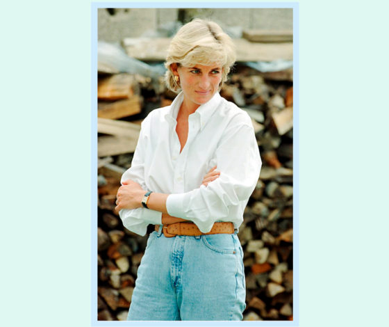 10 способов носить джинсы, как принцесса Диана