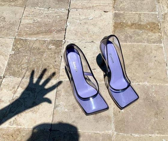 Хотим: прозрачные туфли с квадратным мысом Zarqua Collection