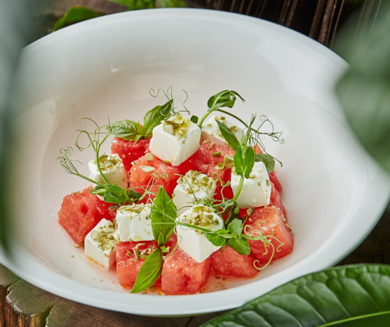 Ресторан Sixty: меню с арбузом (лето все-таки)