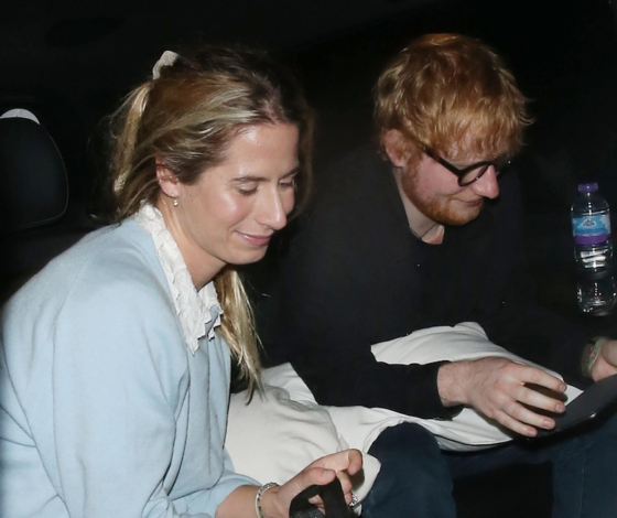 Редкий выход: Эд Ширан на свидании с супругой