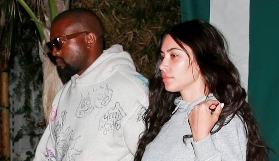 Без мейка и в спортивном костюме: новый выход Ким Кардашьян и Канье Уэста