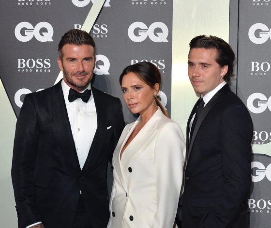 Семья Бекхэмов, Наоми Кэмпбелл и Николь Кидман на GQ Men of the Year Awards в Лондоне