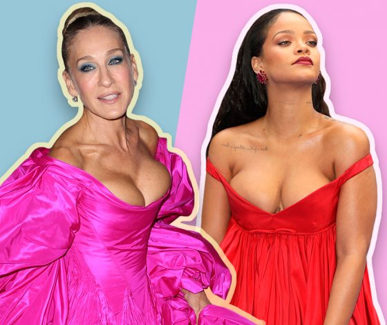 Битва декольте: Сара Джессика Паркер Vs. Рианна. Чья грудь лучше?