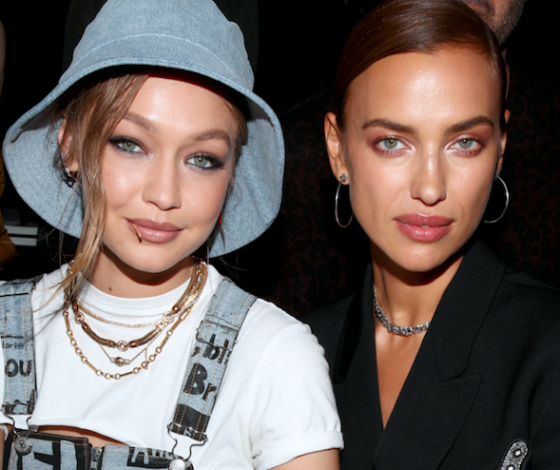 Слишком много красоты на один квадратный метр: Джиджи Хадид и Ирина Шейк на показе Недели моды в Нью-Йорке