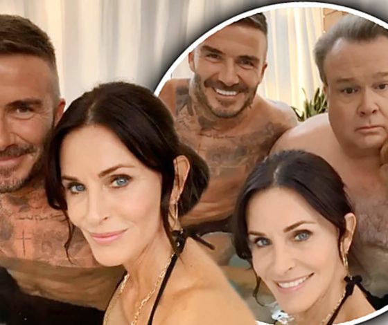 Вот это комбо: Дэвид Бекхэм и Кортни Кокс на одном фото!