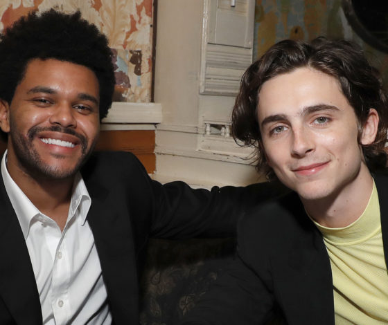 The Weeknd, Тимоти Шаламе и Лили-Роуз Депп на пресс-показе фильма «Король»