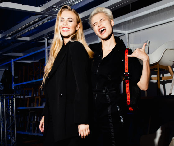 Снежана Самохина, Полина Фаворская и певица SHENA? на показе коллекции Trend Island и ИКЕА