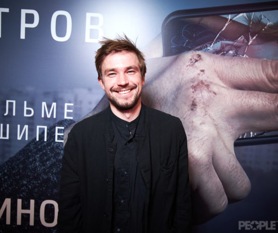 Александр Петров, Кристина Асмус и Ксения Собчак на премьере фильма «Текст»