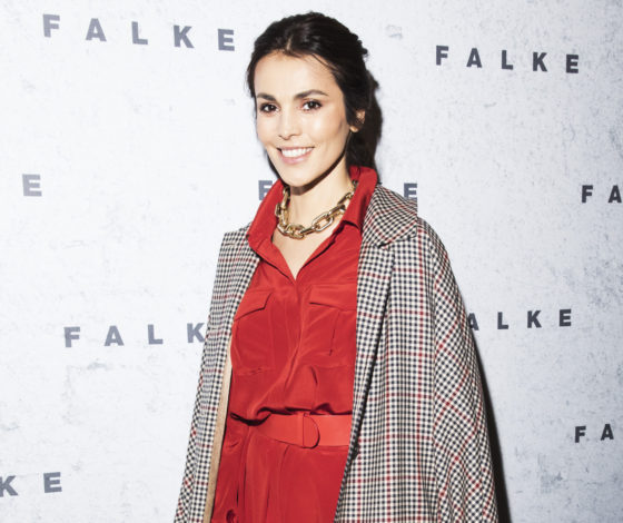 Сати Казанова, Лена Летучая и Полина Аскери на запуске коллекции одежды Falke