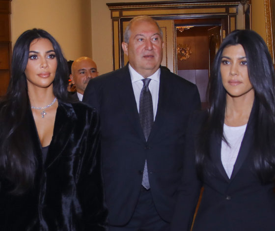 На официальном: Ким Кардашьян встретилась с президентом Армении