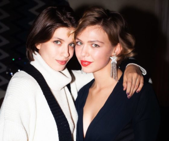 Анна Чиповская, Максим Виторган и Александр Молочников на дне рождения Таисии Вилковой в караоке-venue «Кадриль»