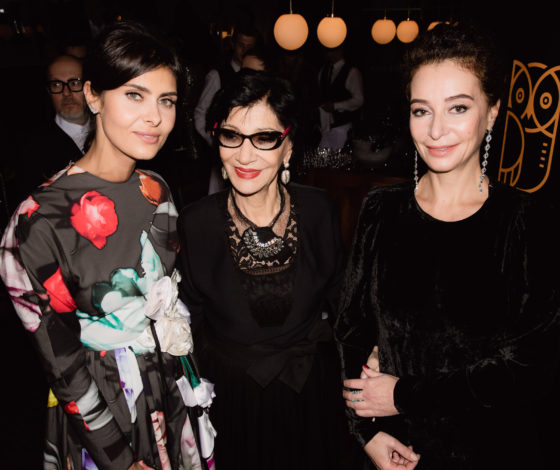 Надежда Оболенцева, Юлия Барановская и Светлана Бондарчук на концерте грузинской певицы Нани Брегвадзе