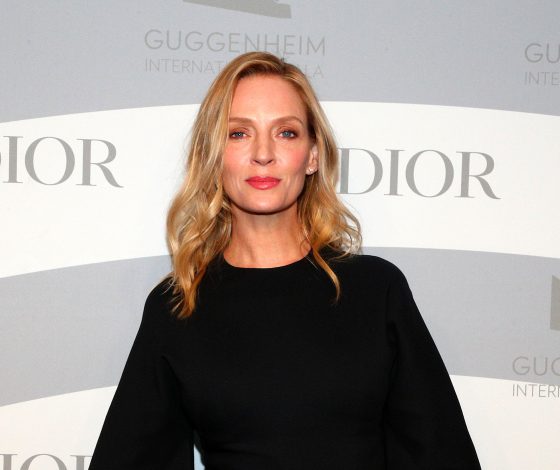 Ума Турман, Шарлиз Терон и Карли Клосс на Guggenheim International Gala