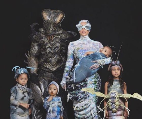 Хэллоуиин продолжается! Новые костюмы семьи Кардашьян-Уэст!