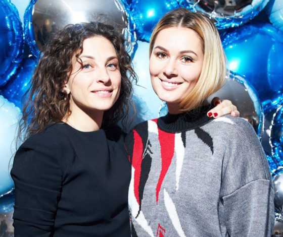 Мария Кожевникова, Анна Пескова и Липа Тетерич на открытии нового пространства JD. JULIA DAVIDIAN & Fedua