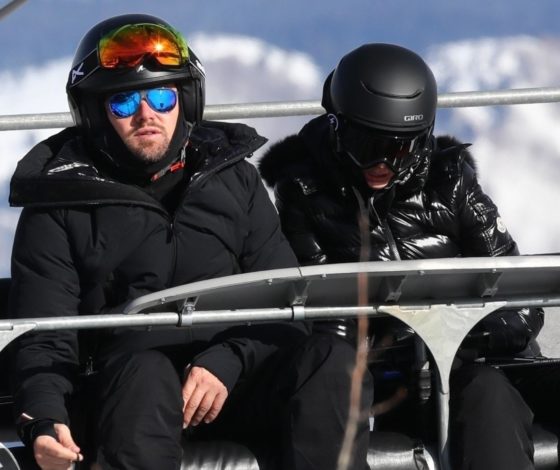 Леонардо ДиКаприо и Камила Морроне отдыхают на горнолыжном курорте