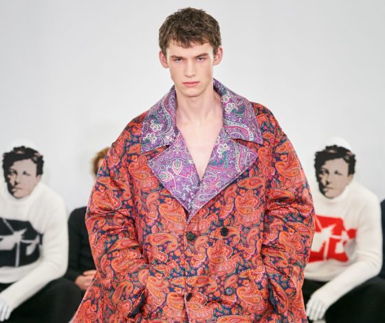 Мужские платья на показе JW Anderson в Париже