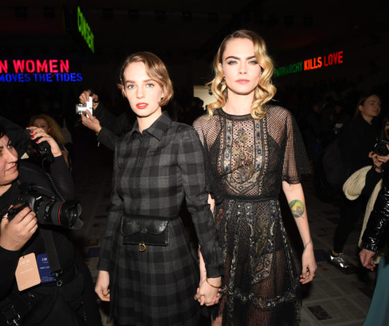 Кара Делевинь, Деми Мур, Елена Перминова и другие на показе Dior