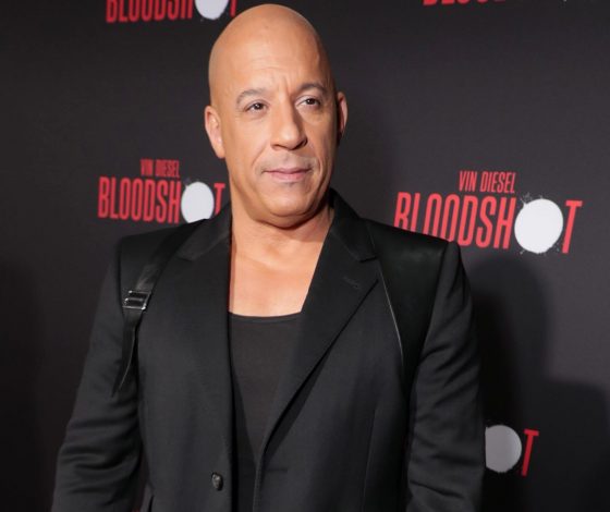 Вин Дизель и Эйса Гонсалес на премьере фильма «Бладшот»