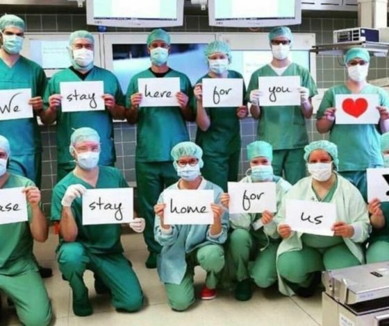«Останься дома ради меня»: врачи запустили флешмоб с просьбой самоизолироваться из-за коронавируса