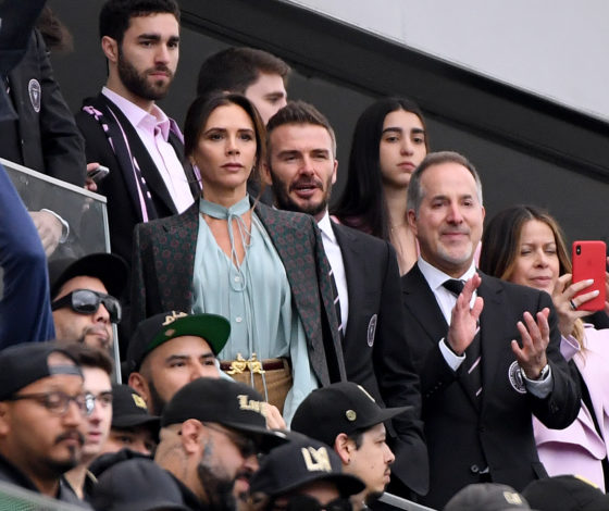 Новый выход: семья Бекхэмов на футбольном матче команды Дэвида