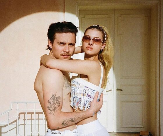 Обнаженная красота: Никола Пельтц в абсолютно прозрачном комбинезоне на свидании с Бруклином Бекхэмом