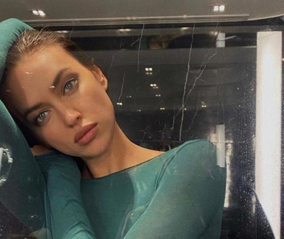 Сколько стоит: атласный топ Ирины Шейк