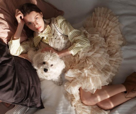 Вязаные жилеты и пышные юбки в новой съемки LOTS