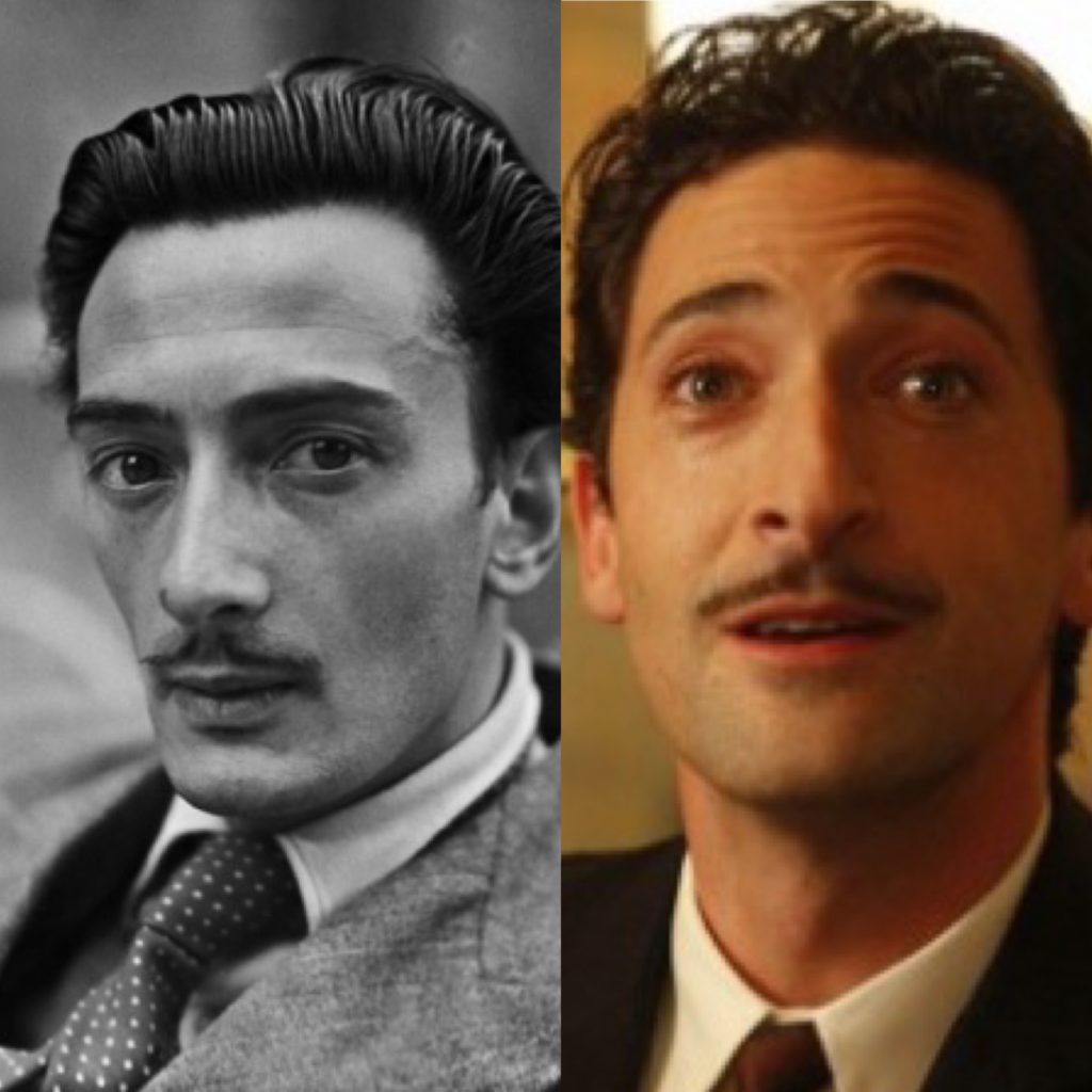 Сальвадор Дали — Эдриан Броуди («Полночь в Париже»)