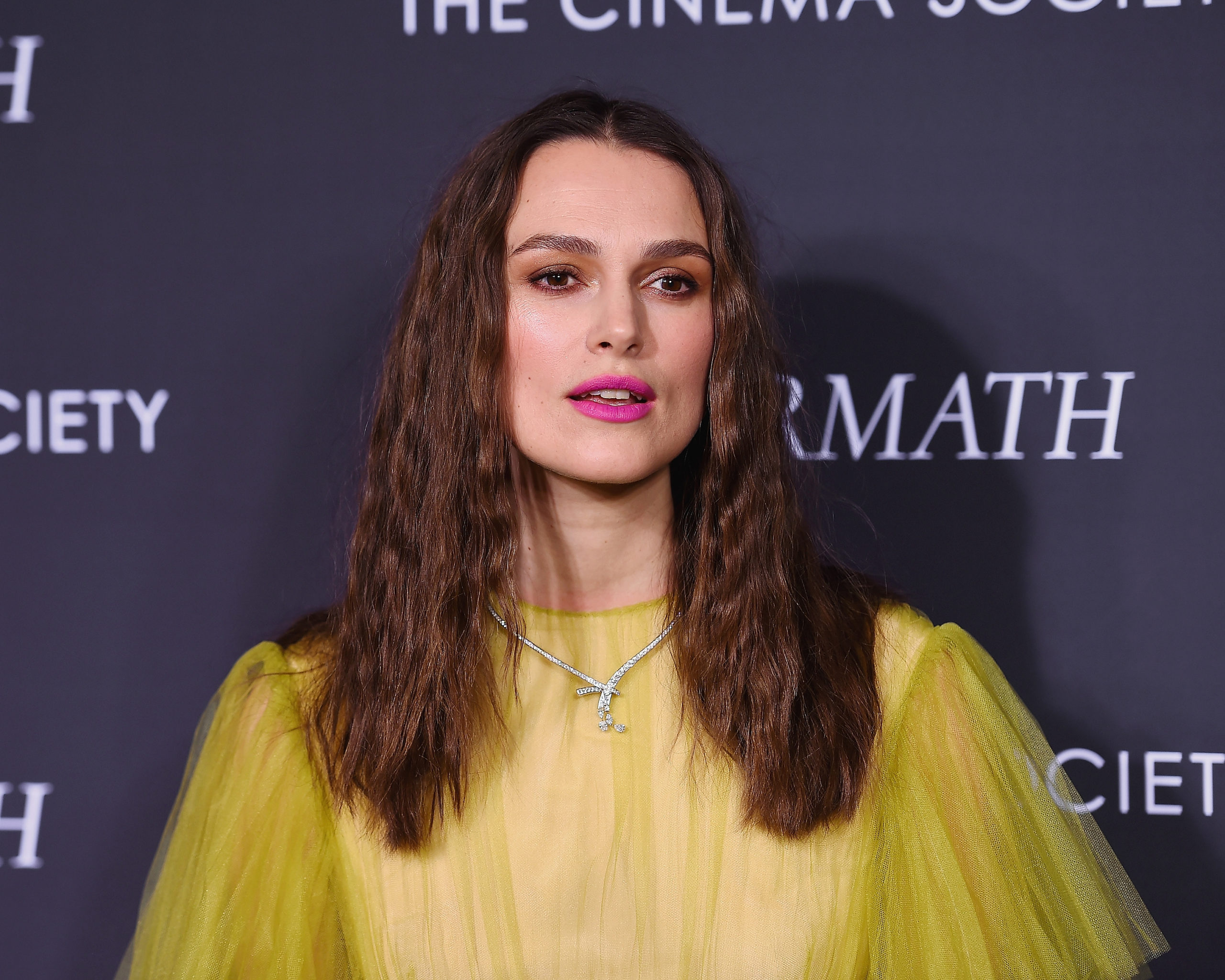 A rare family outing: Keira Knightley was photographed on a walk with her husband and children