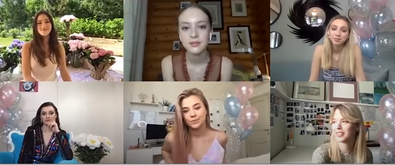 Онлайн-выпускной: Дина Немцова, Катя Адушкина, Наташа Михалкова и другие о мальчиках, нарядах и планах на будущее