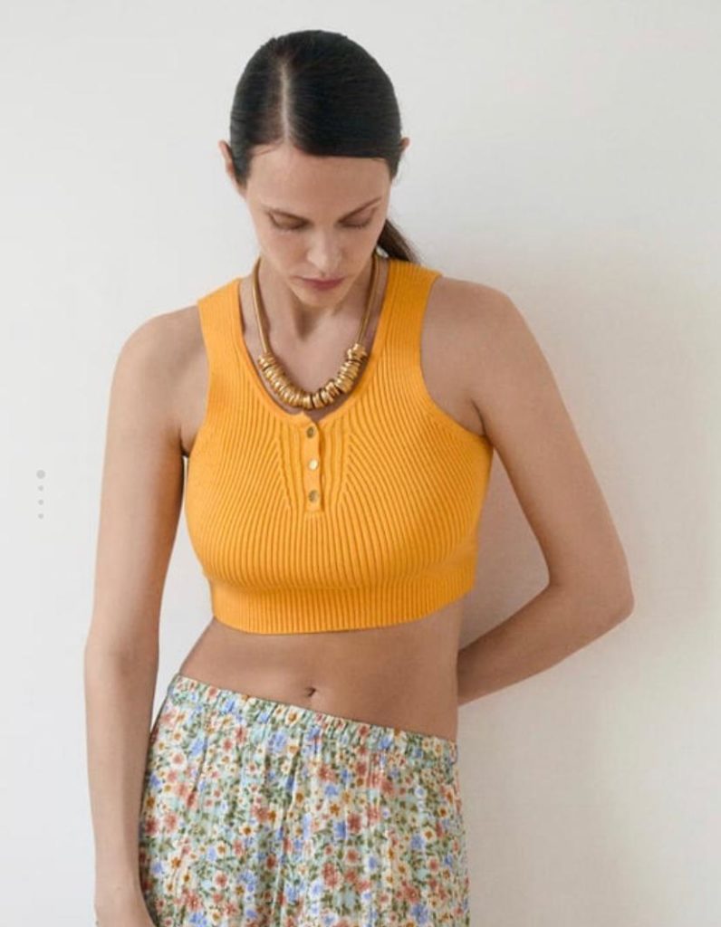 Укорочённый топ Zara, 1599 P. (zara.com)