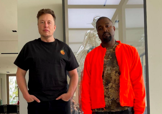 Канье Уэст и Илон Маск выложили в Сеть совместное фото. Собрали лучшие мемы