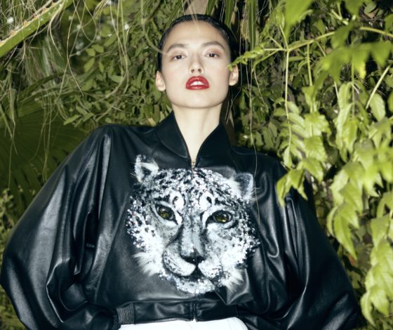 Новая коллекция Yanina Couture: вечерние платья и юбки с животным принтом