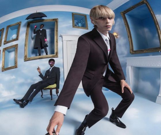 Костюмы и худи с облачным принтом: Louis Vuitton представили новый кампейн