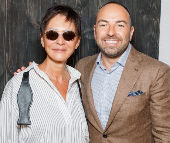 Ирина Хакамада, Полина Аскери и Кирилл Серебренников на дне рождения продюсера Дмитрия Дудинского