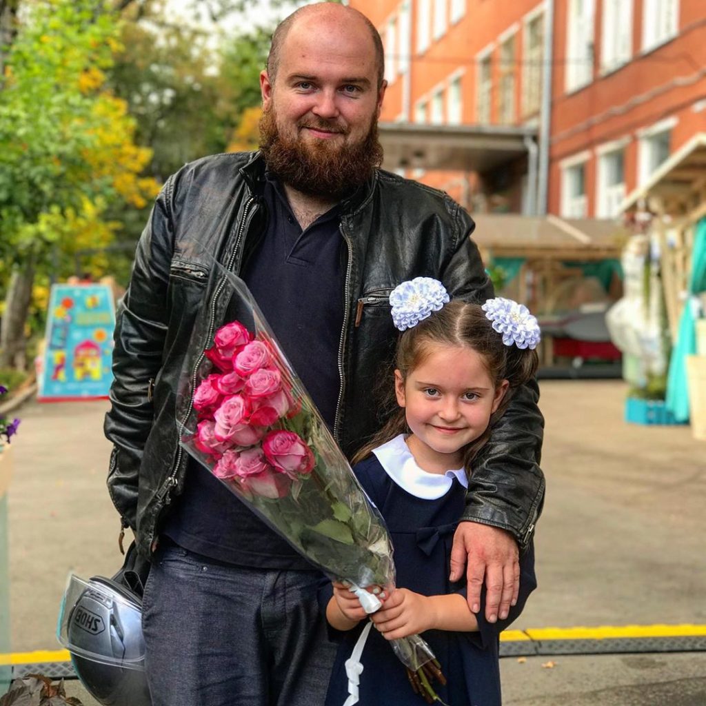 С дочерью Софьей от Анны Рудневой. Instagram: @ichkiffnichtmehr
