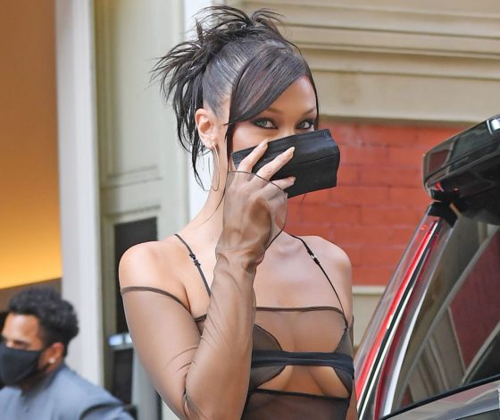 Сколько стоит: прозрачный топ Беллы Хадид