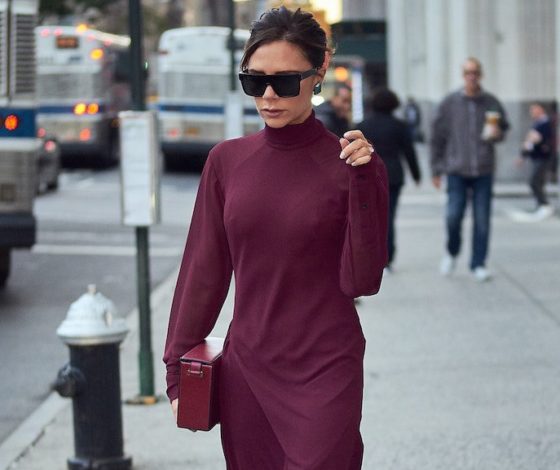 Вдохновляемся стилем Виктории Бекхэм: где купить длинное платье на осень