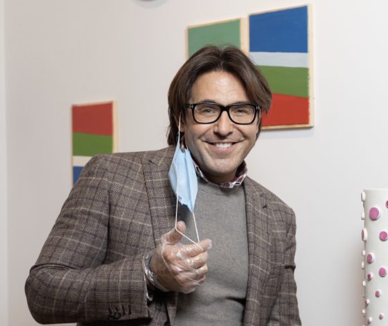 Андрей Малахов, Елена Крыгина и другие на открытии выставки «Четкие контуры»