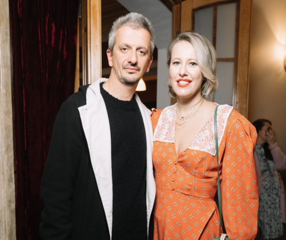 Ксения Собчак и Константин Богомолов, Максим Виторган и Нино Нинидзе на премьере спектакля Александра Молочникова «Бульба.Пир»