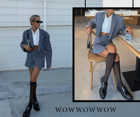 Акцент на ноги: как носить колготки, гольфы и носки осенью