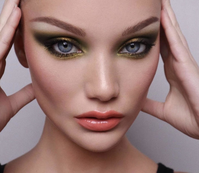 » Как сделать макияж одним цветом теней — пошаговый фото-урок