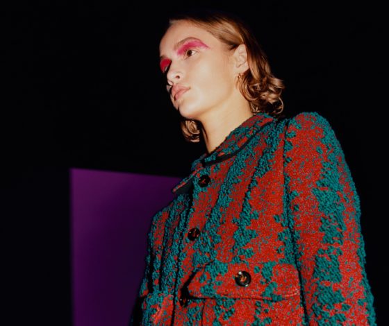 Вязаные платья на показе Bottega Veneta