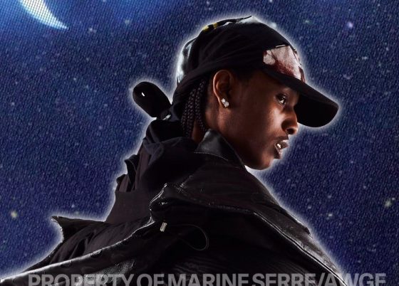 Джинсы с принтом и банданы в коллаборации Marine Serre X A$AP Rocky