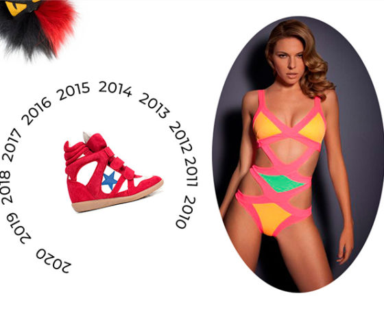 Культовые вещи десятилетия: кроссовки на танкетке, шарф с черепами и бамбуковые сумки